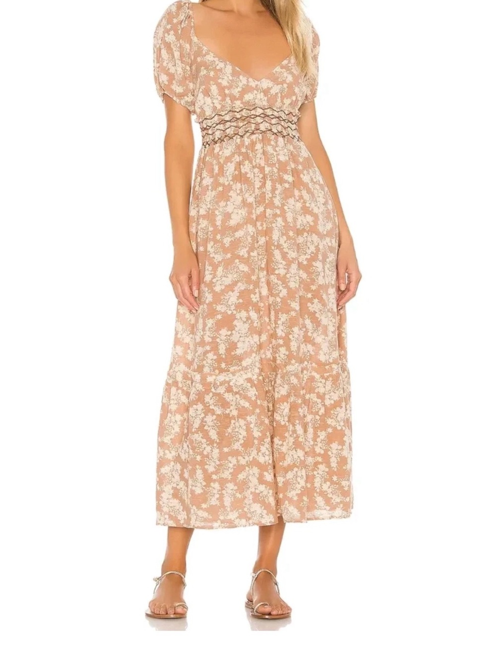 Free People Blush Floral Maxi Dress